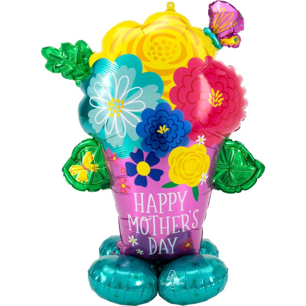 AIRLOONZ HAPPY MOTHER'S DAY PRETTY FLOWER POT P70
